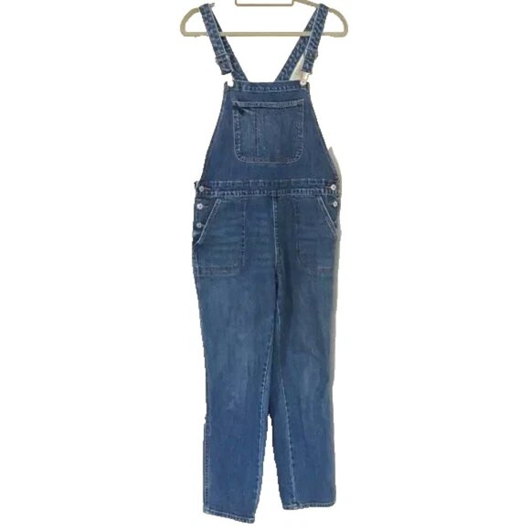 Old Navy Classic Blue Denim Overalls - Picture 1 of 14